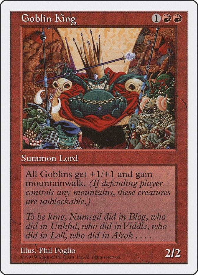 Image for Goblin King (Fifth Edition) - Magic: The Gathering