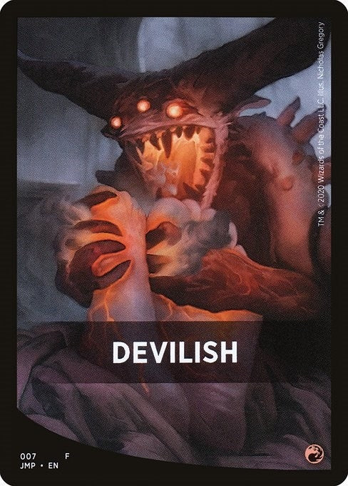 Image for Devilish Theme Card (7) (Jumpstart) - Magic: The Gathering