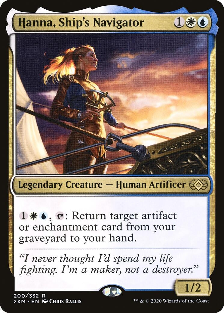 Image for Hanna, Ship's Navigator (200) (Double Masters) - Magic: The Gathering