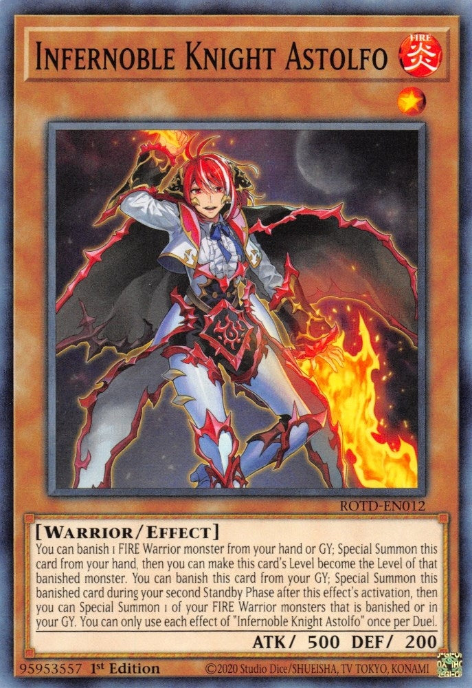 Image for Infernoble Knight Astolfo (ROTD-EN012) (ROTD) - YuGiOh
