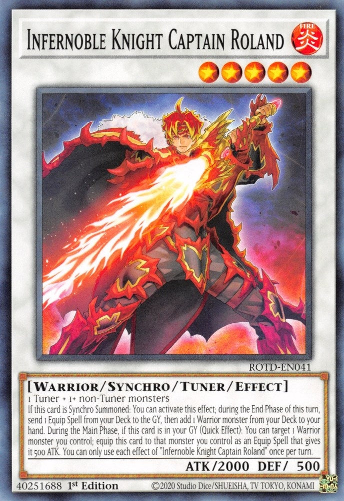 Image for Infernoble Knight Captain Roland (ROTD-EN041) (ROTD) - YuGiOh