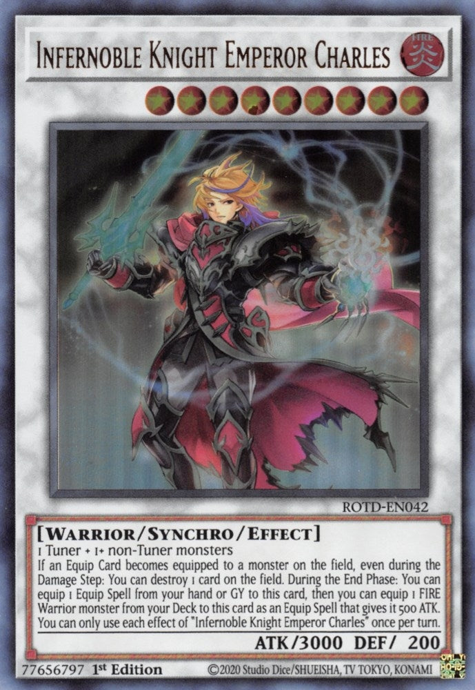 Image for Infernoble Knight Emperor Charles (ROTD-EN042) (ROTD) - YuGiOh