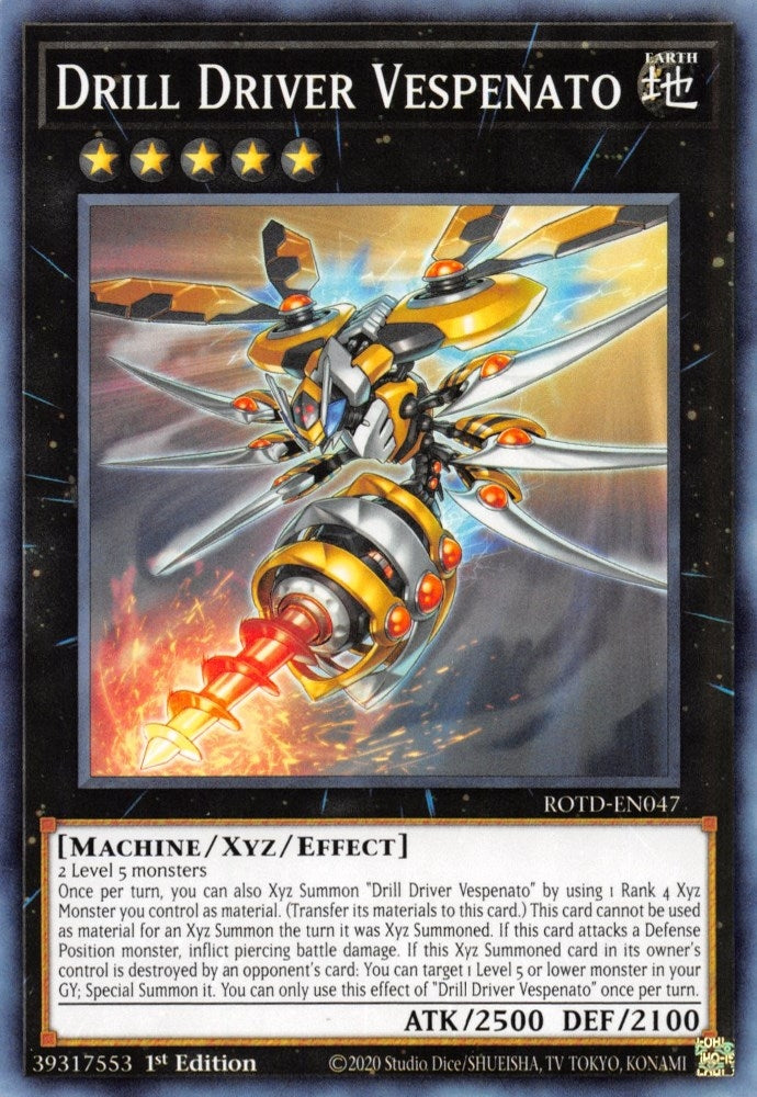 Image for Drill Driver Vespenato (ROTD-EN047) (ROTD) - YuGiOh