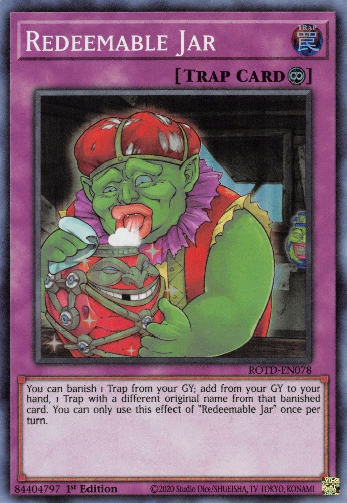 Image for Redeemable Jar (ROTD-EN078) (ROTD) - YuGiOh
