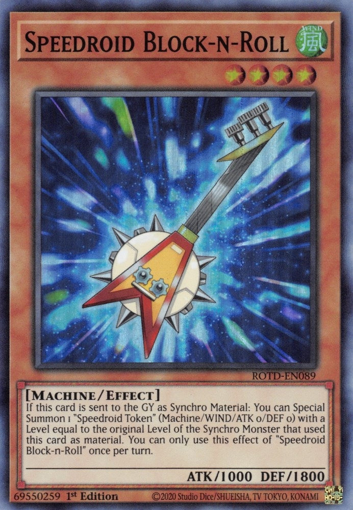 Image for Speedroid Block-n-Roll (ROTD-EN089) (ROTD) - YuGiOh