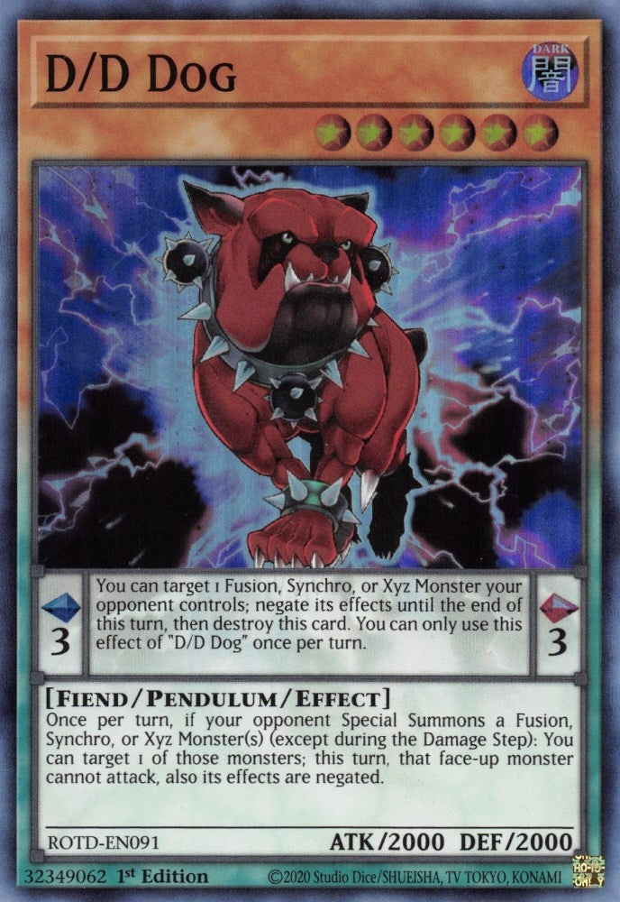 Image for D/D Dog (ROTD-EN091) (ROTD) - YuGiOh