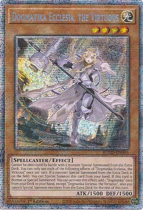 Image for Dogmatika Ecclesia, the Virtuous (Starlight Rare) (ROTD-EN005) (ROTD) - YuGiOh