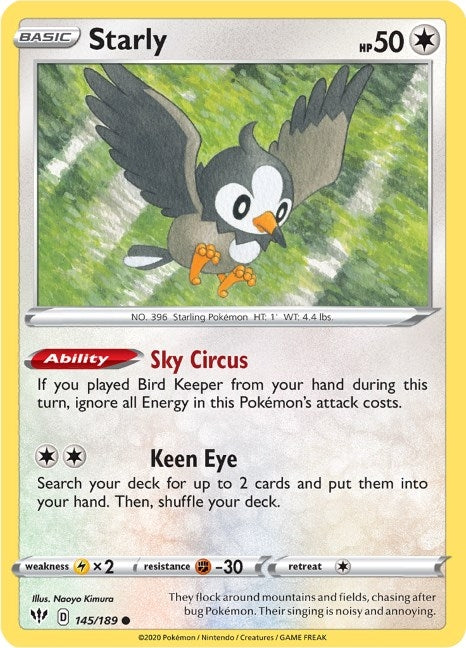 Image for Starly (145/189) (SWSH03) - Pokemon