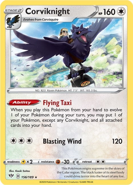 Image for Corviknight (156/189) (SWSH03) - Pokemon