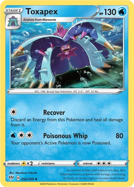 Image for Toxapex (052/189) (SWSH03) - Pokemon