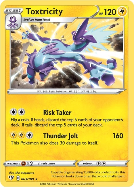 Image for Toxtricity (063/189) (SWSH03) - Pokemon