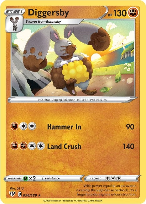 Image for Diggersby (096/189) (SWSH03) - Pokemon