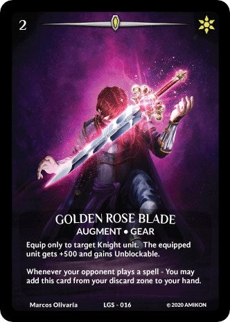 Image for Golden Rose Blade (Full Art) (LGS-016) (Argent Saga Promos) - Argent Saga TCG