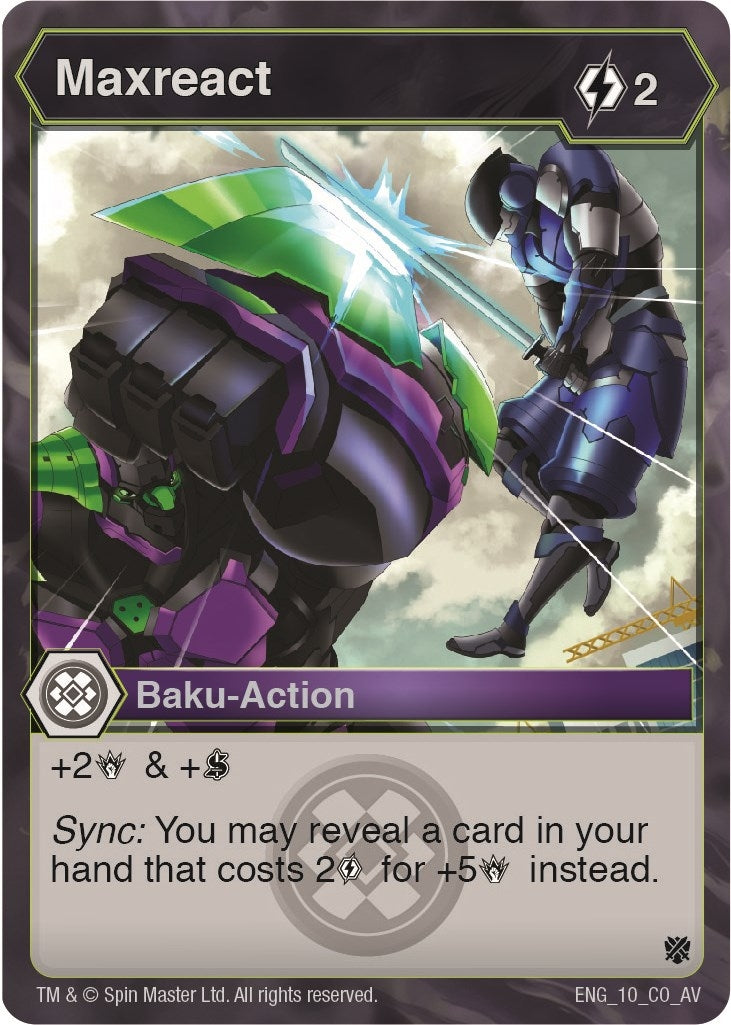 Image for Maxreact (10) (Armored Elite) - Bakugan TCG