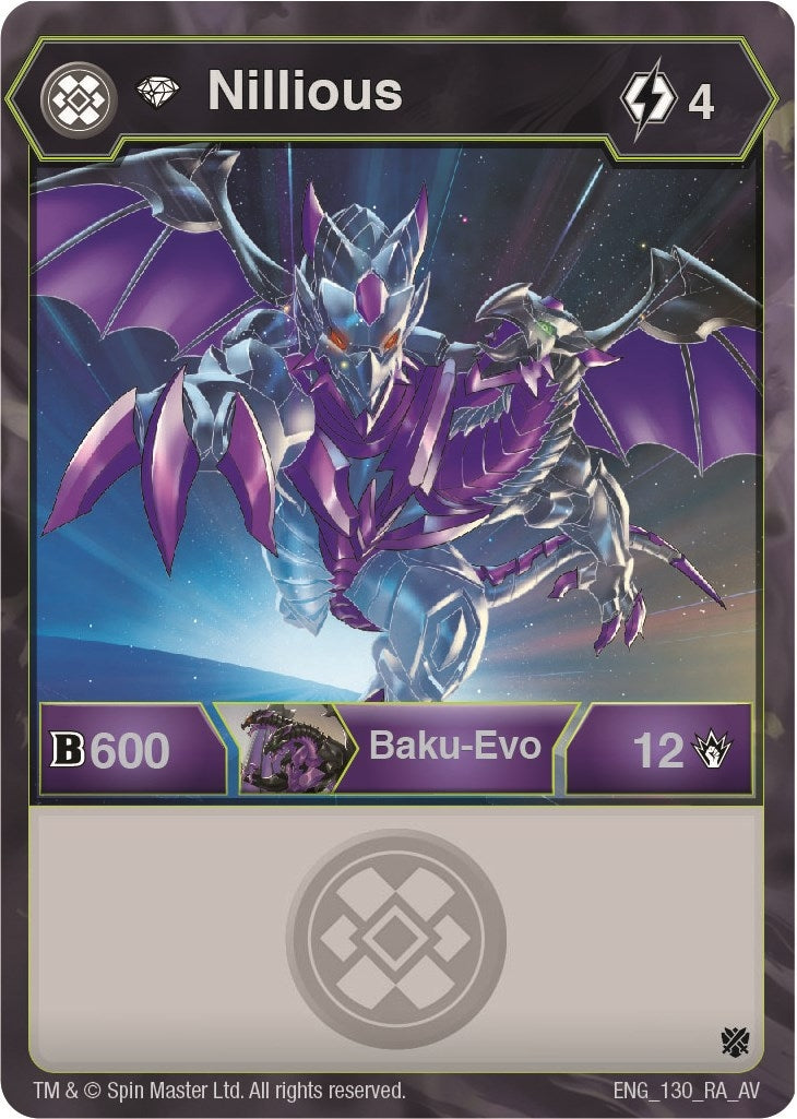 Image for Diamond Nillious (130) (Armored Elite) - Bakugan TCG