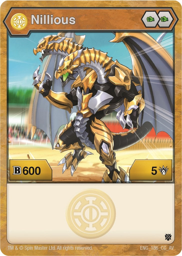 Image for Nillious (186) (186) (Armored Elite) - Bakugan TCG