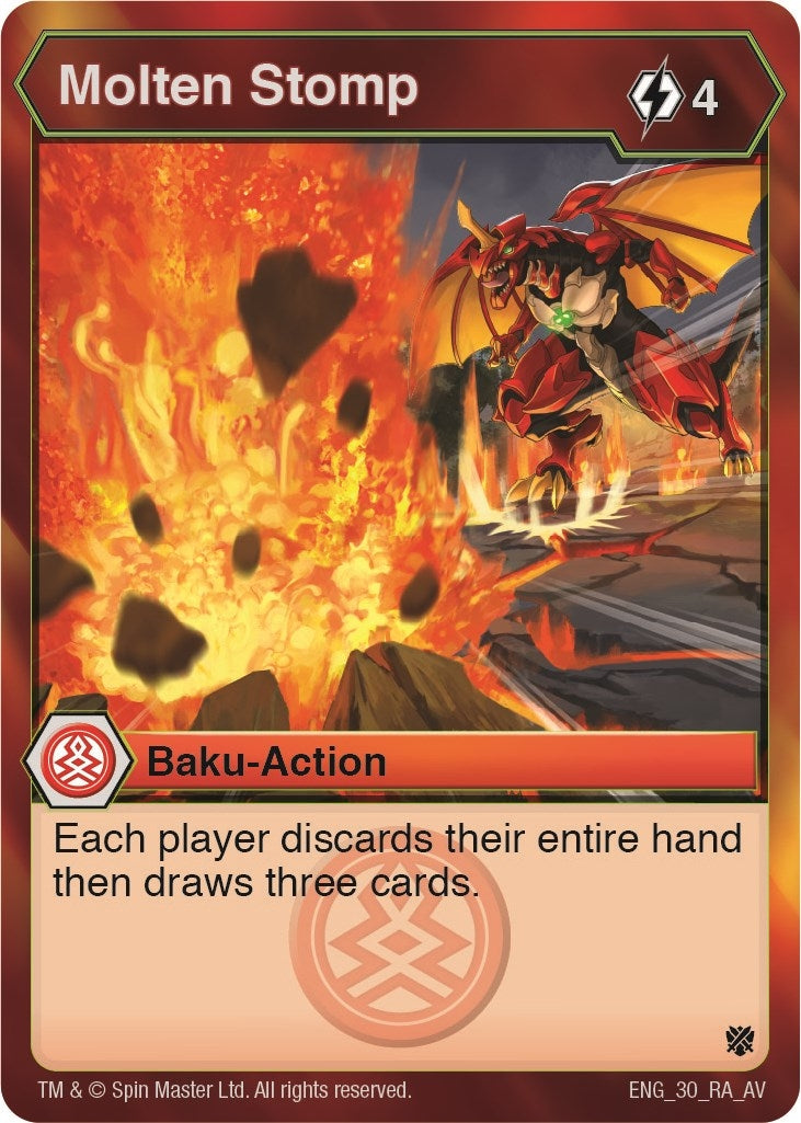 Image for Molten Stomp (30) (Armored Elite) - Bakugan TCG