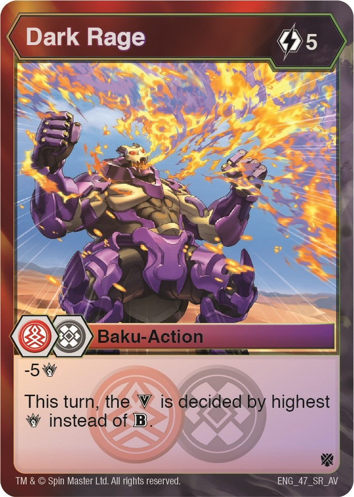 Image for Dark Rage (47) (Armored Elite) - Bakugan TCG