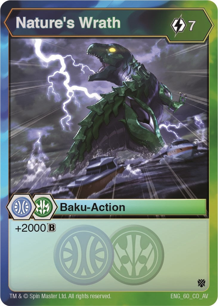 Image for Nature's Wrath (60) (Armored Elite) - Bakugan TCG