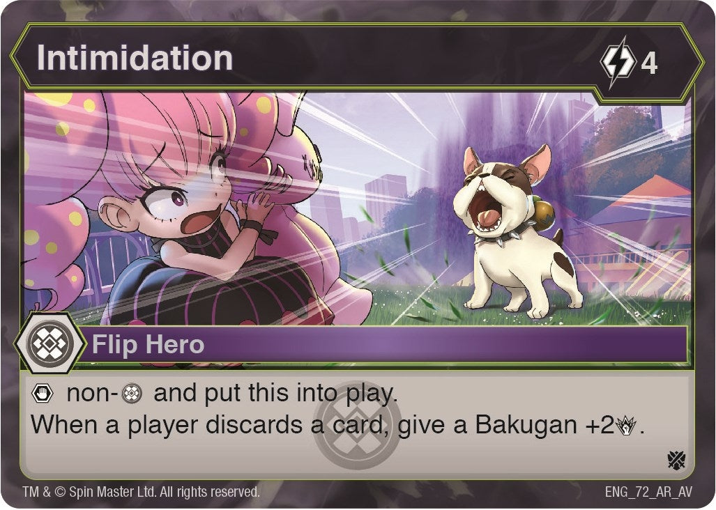Image for Intimidation (72) (Armored Elite) - Bakugan TCG