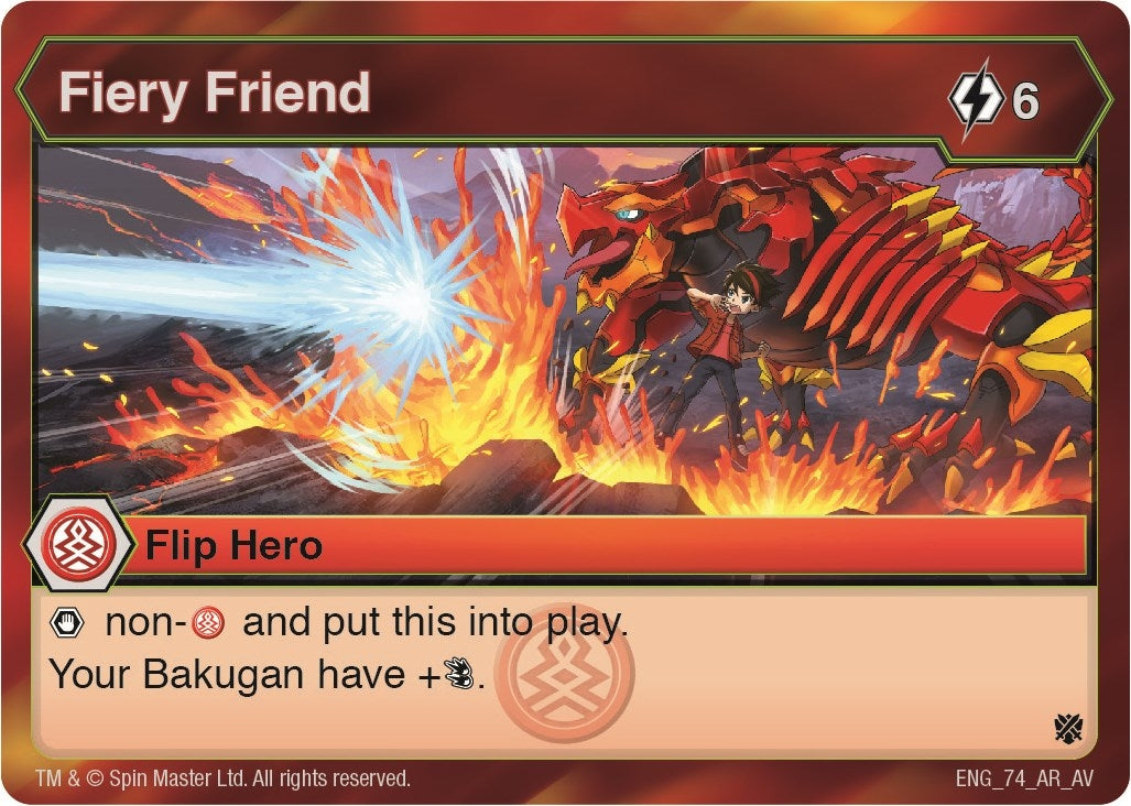 Image for Fiery Friend (74) (Armored Elite) - Bakugan TCG