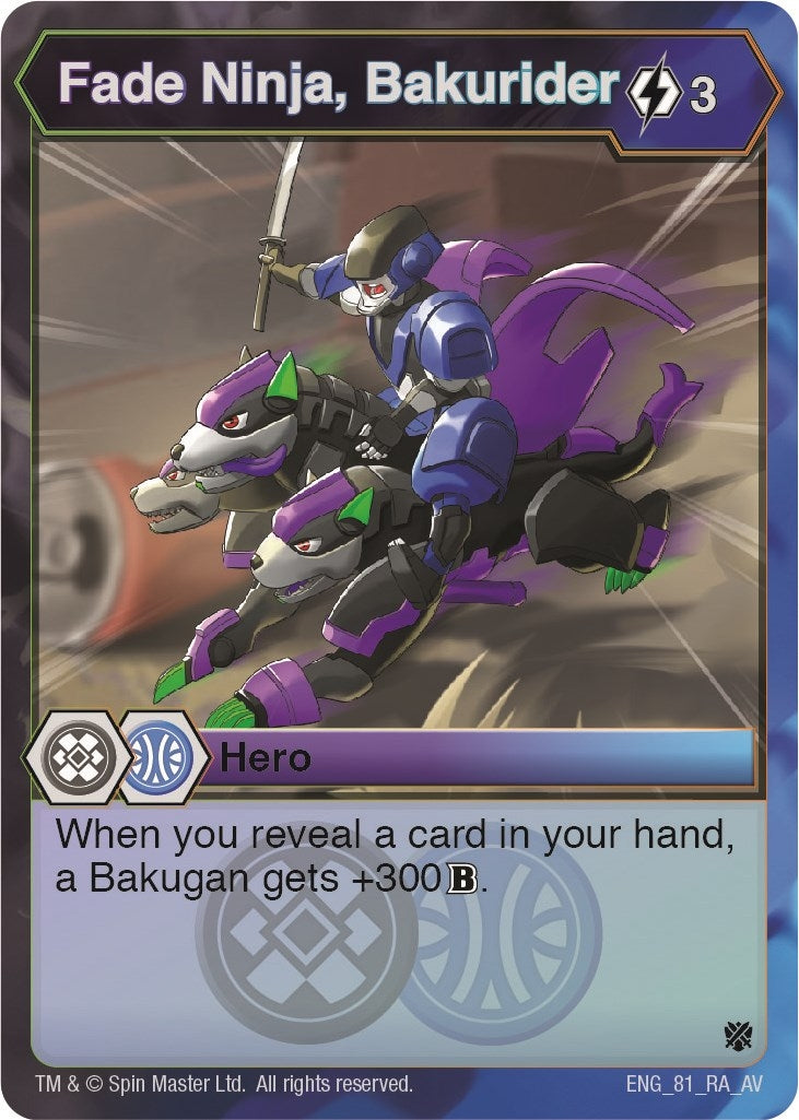 Image for Fade Ninja, Bakurider (81) (Armored Elite) - Bakugan TCG