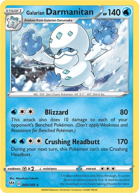 Image for Galarian Darmanitan - 44/189 (Cracked Ice Holo) (044/189) (PR) - Pokemon
