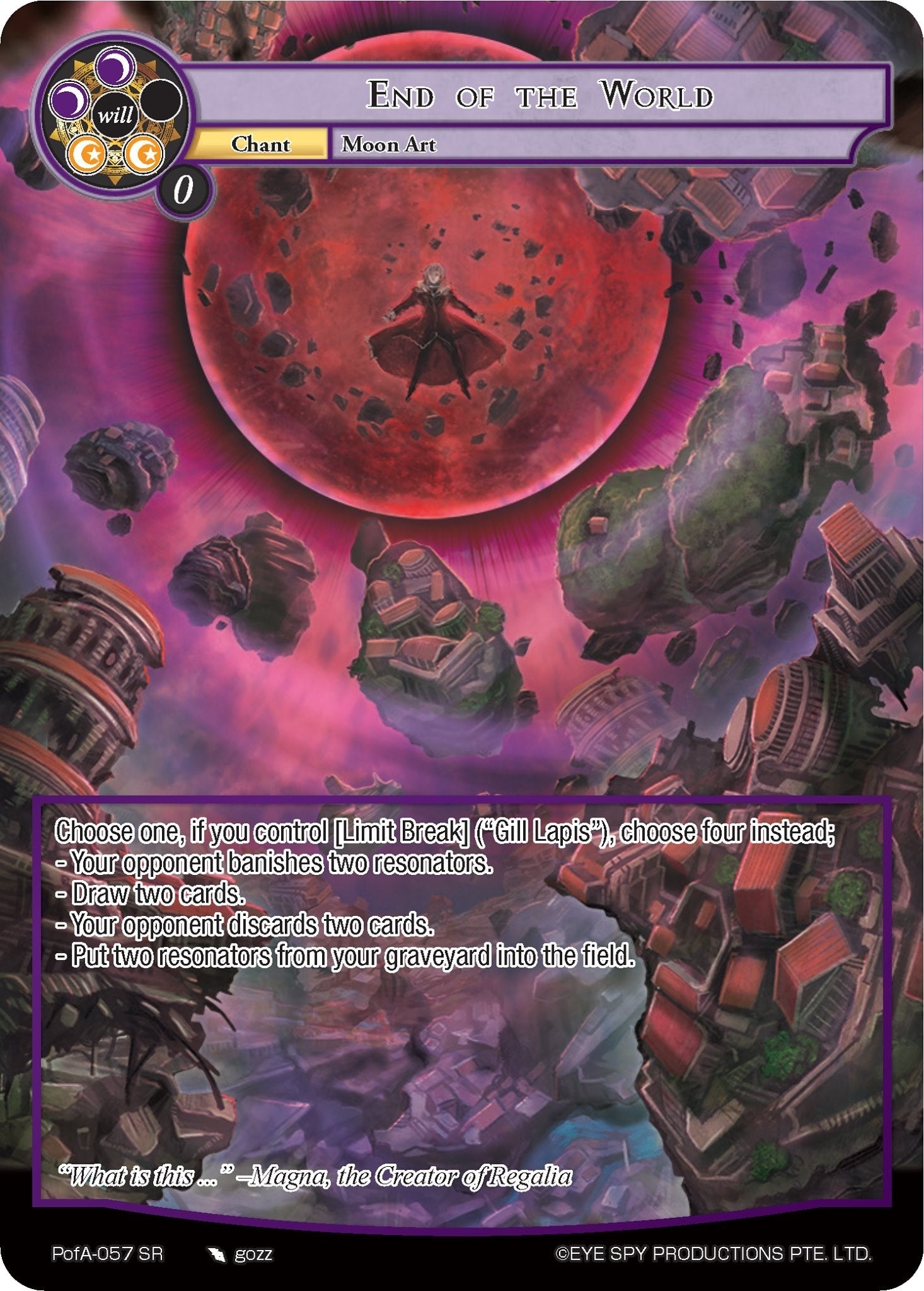 End of the World (Full Art) (PofA-057) (Alice Origin IV: Prologue of Attoractia)