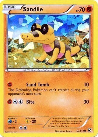 Image for Sandile - 63/114 (Cracked Ice Holo) (063/114) (MCAP) - Pokemon