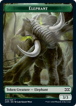 Image for Elephant // Marit Lage Double-Sided Token (14 // 11) (Double Masters) - Magic: The Gathering
