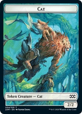 Image for Cat // Myr (024) Double-Sided Token (4 // 24) (Double Masters) - Magic: The Gathering