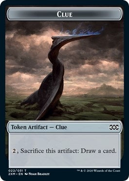 Image for Clue // Golem Double-Sided Token (22 // 23) (Double Masters) - Magic: The Gathering