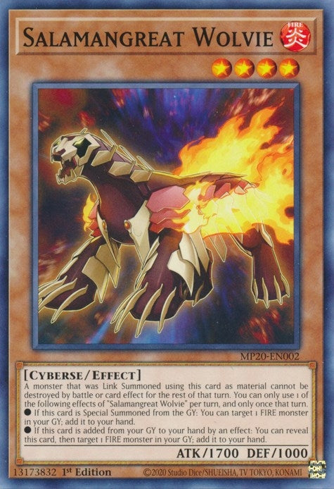Image for Salamangreat Wolvie (MP20-EN002) (MP20) - YuGiOh