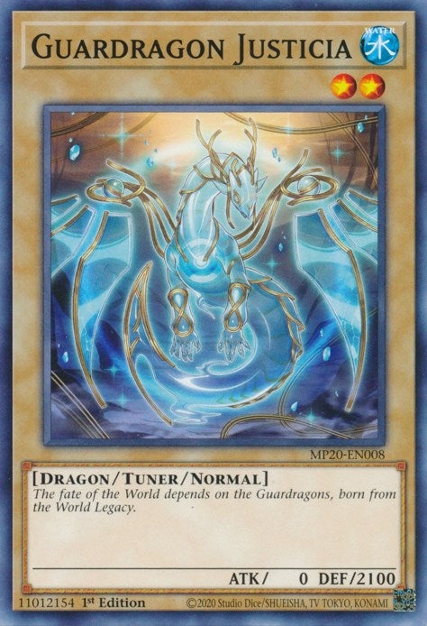 Image for Guardragon Justicia (MP20-EN008) (MP20) - YuGiOh