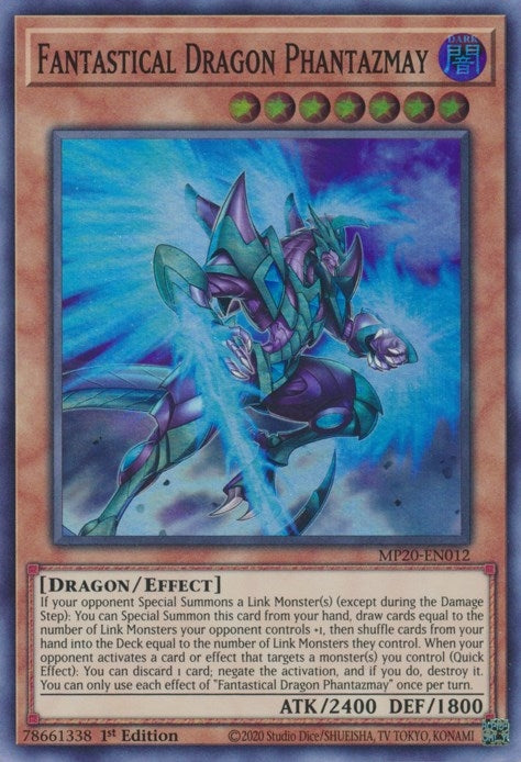 Image for Fantastical Dragon Phantazmay (MP20-EN012) (MP20) - YuGiOh