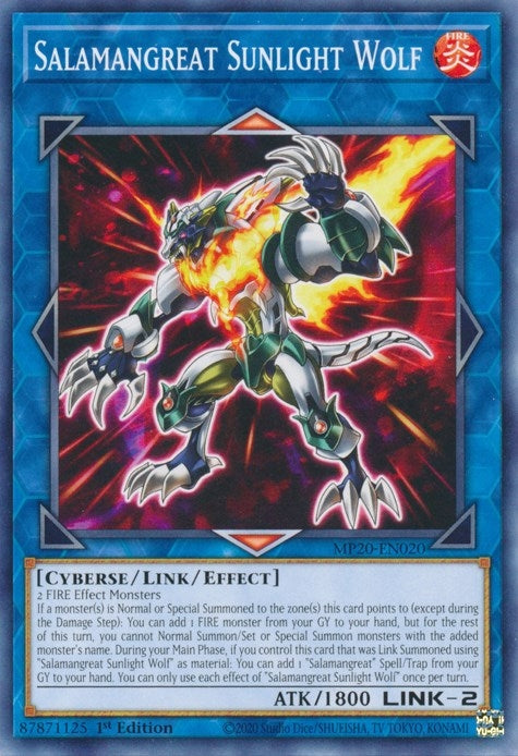 Image for Salamangreat Sunlight Wolf (MP20-EN020) (MP20) - YuGiOh
