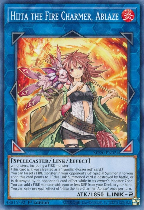 Image for Hiita the Fire Charmer, Ablaze (MP20-EN024) (MP20) - YuGiOh
