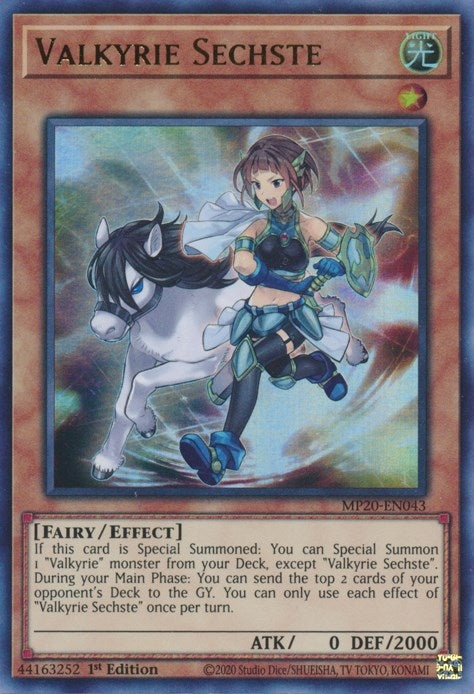 Image for Valkyrie Sechste (MP20-EN043) (MP20) - YuGiOh