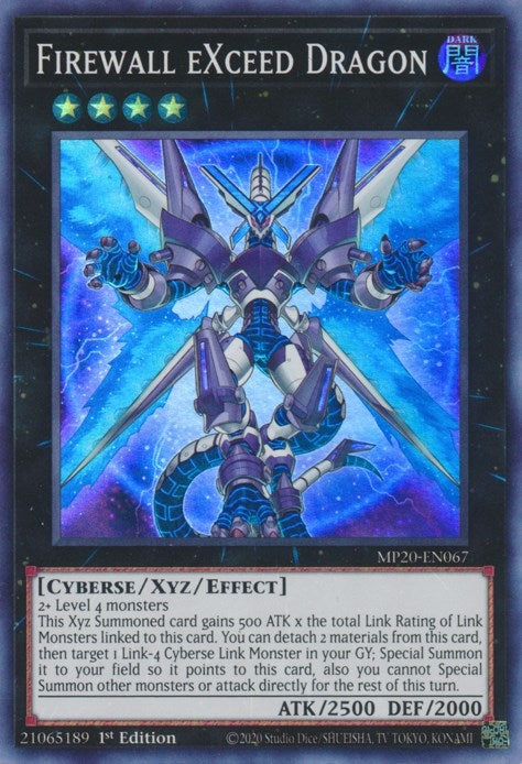 Image for Firewall eXceed Dragon (MP20-EN067) (MP20) - YuGiOh