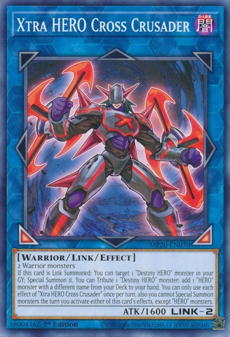Image for Xtra HERO Cross Crusader (MP20-EN070) (MP20) - YuGiOh