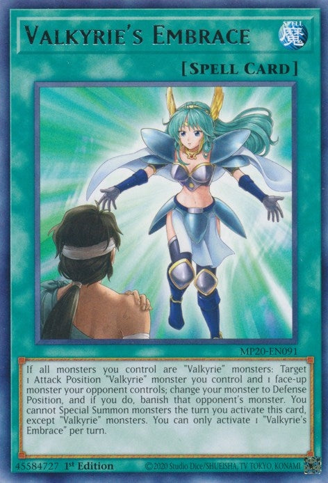Image for Valkyrie's Embrace (MP20-EN091) (MP20) - YuGiOh