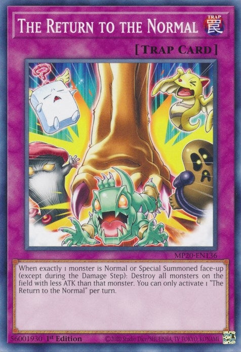 Image for The Return to the Normal (MP20-EN136) (MP20) - YuGiOh