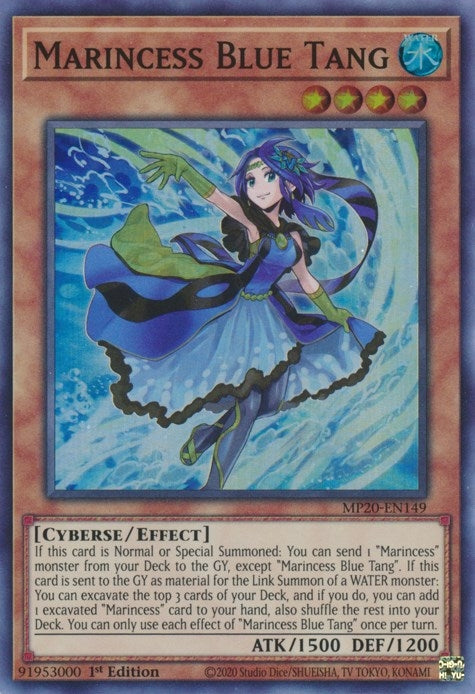 Image for Marincess Blue Tang (MP20-EN149) (MP20) - YuGiOh