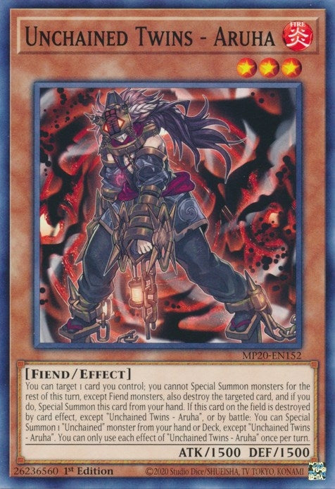 Image for Unchained Twins - Aruha (MP20-EN152) (MP20) - YuGiOh