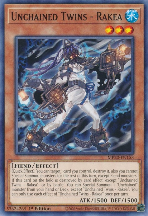 Image for Unchained Twins - Rakea (MP20-EN153) (MP20) - YuGiOh