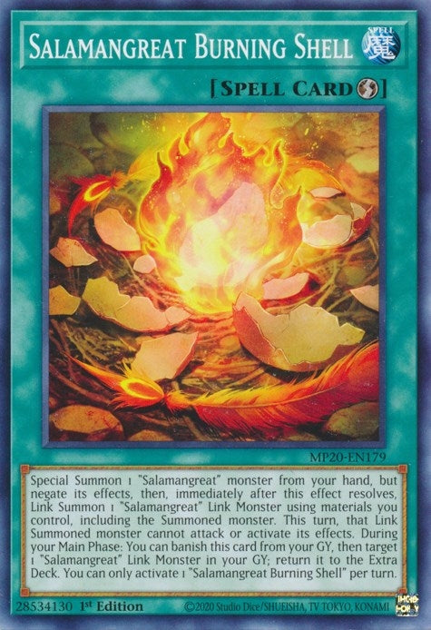 Image for Salamangreat Burning Shell (MP20-EN179) (MP20) - YuGiOh