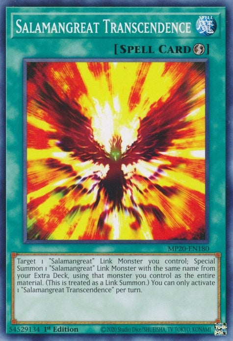Image for Salamangreat Transcendence (MP20-EN180) (MP20) - YuGiOh