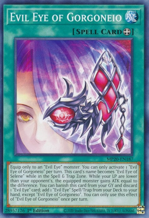 Image for Evil Eye of Gorgoneio (MP20-EN187) (MP20) - YuGiOh