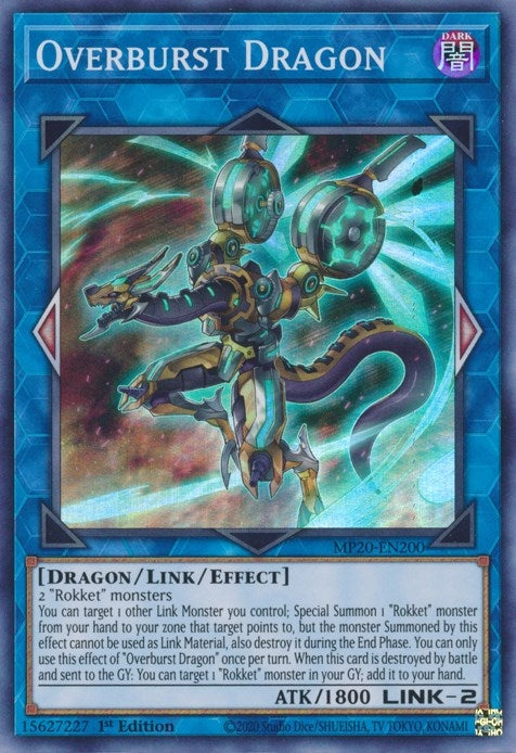 Image for Overburst Dragon (MP20-EN200) (MP20) - YuGiOh