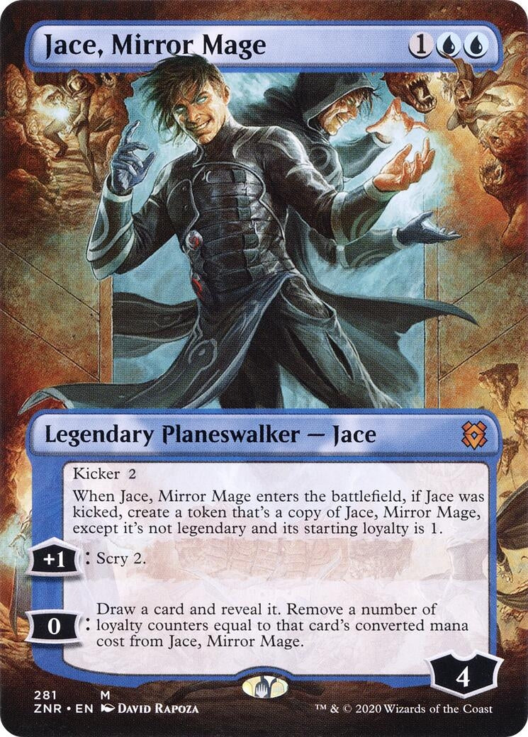 Image for Jace, Mirror Mage (Borderless) (281) (Zendikar Rising) - Magic: The Gathering